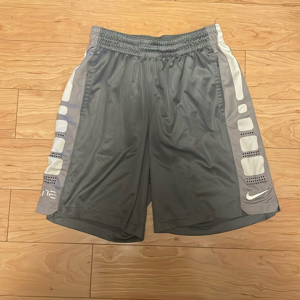 grey nike elite basketball shorts